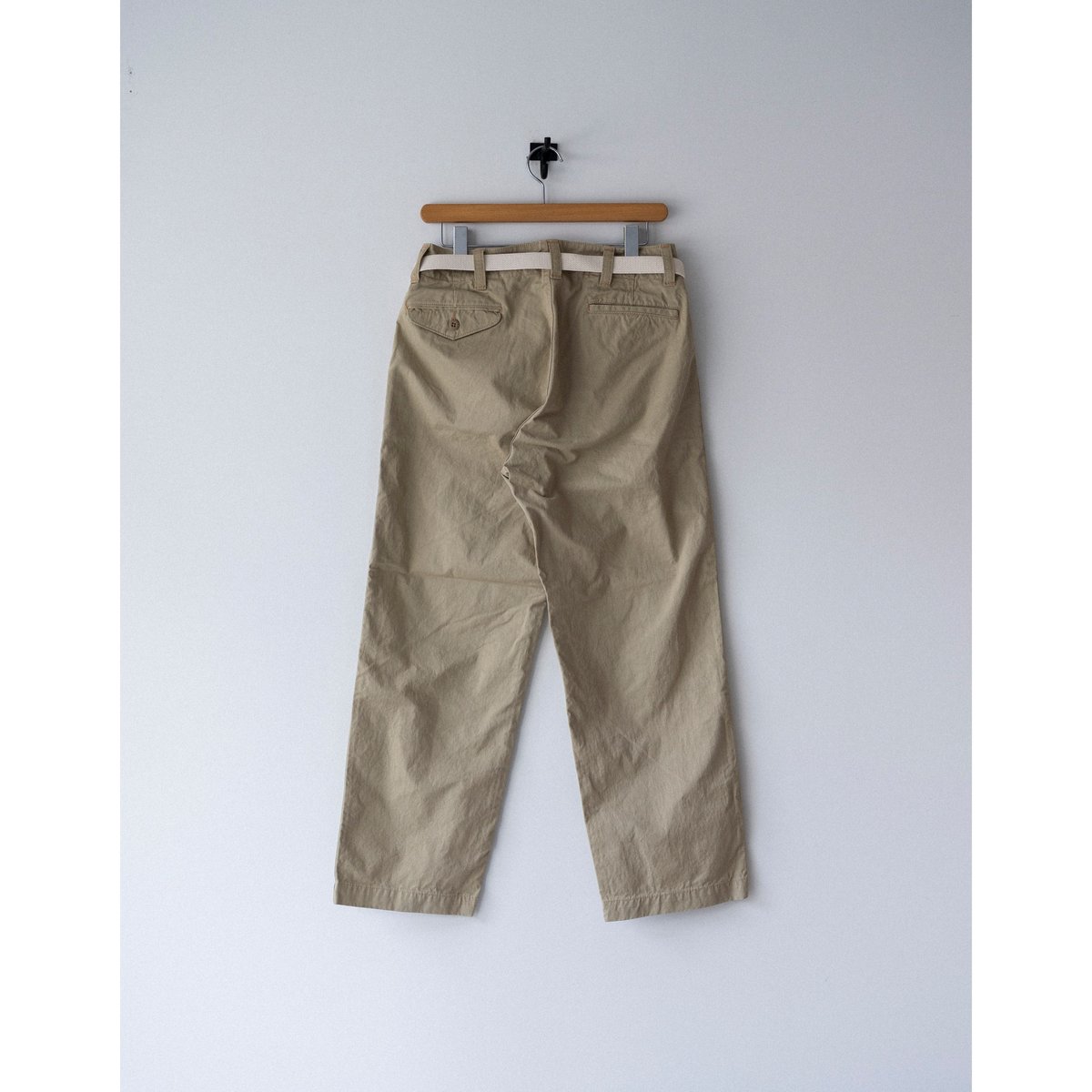 再入荷 MASTER&CO. ベルト付きチノパンツ/beige | ANOUCK
