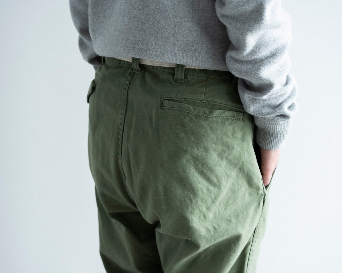 再入荷 MASTER&CO. ベルト付きチノパンツ/olive | ANOUCK
