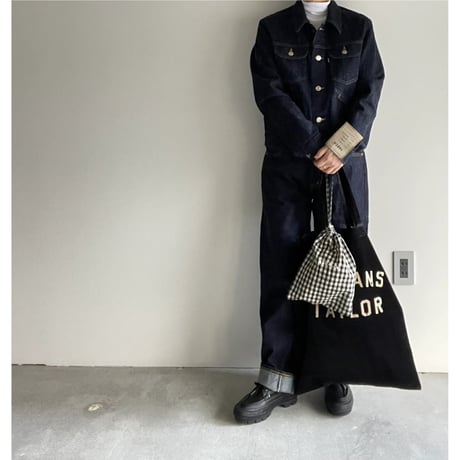 R&D.M.CO- GINGHAM CHECK DRAWATRING BAG(S)