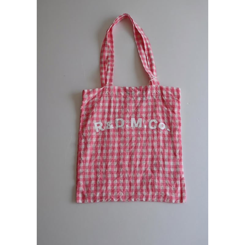 R&D.M.CO- LINEN GINGHAM CHECK TOTE BAG | ANOUCK