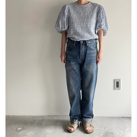 R&D.M.CO- TRELLIS C.S BALLOON SLEEVE BLOUSE