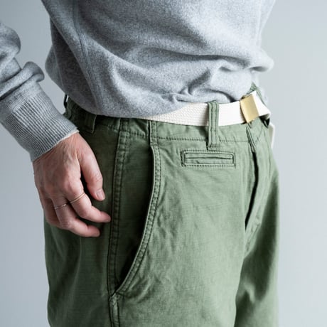 MASTER&CO. ベルト付きチノパンツ/olive
