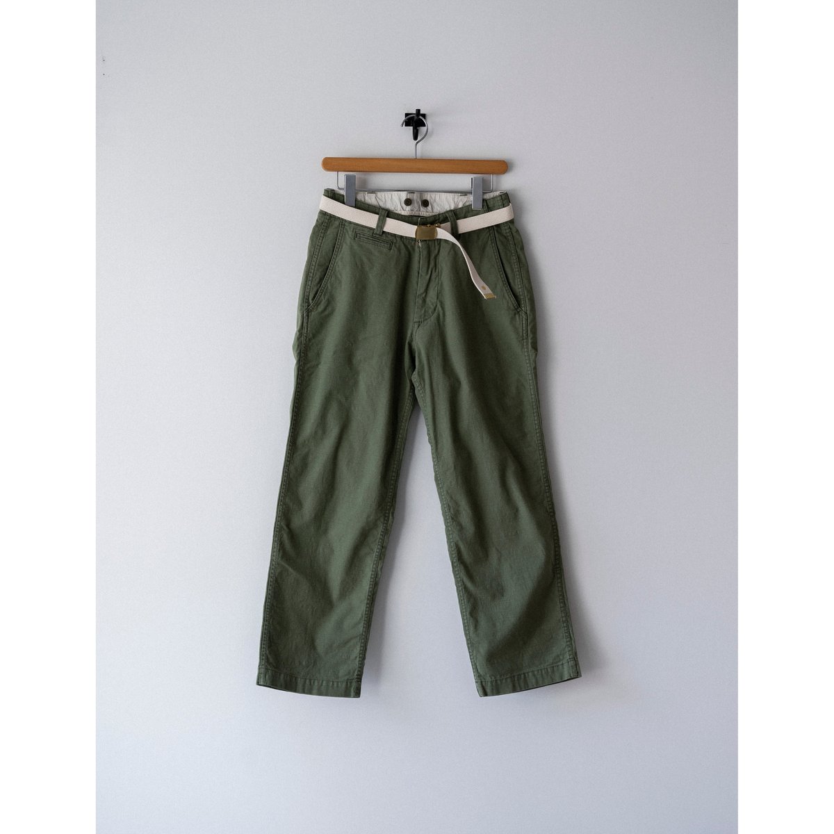 MASTER & Co. ベルト付きワイドコットンチノパンツ MASTER & Co. ベルト付きワイドコットンチノパンツ マスター