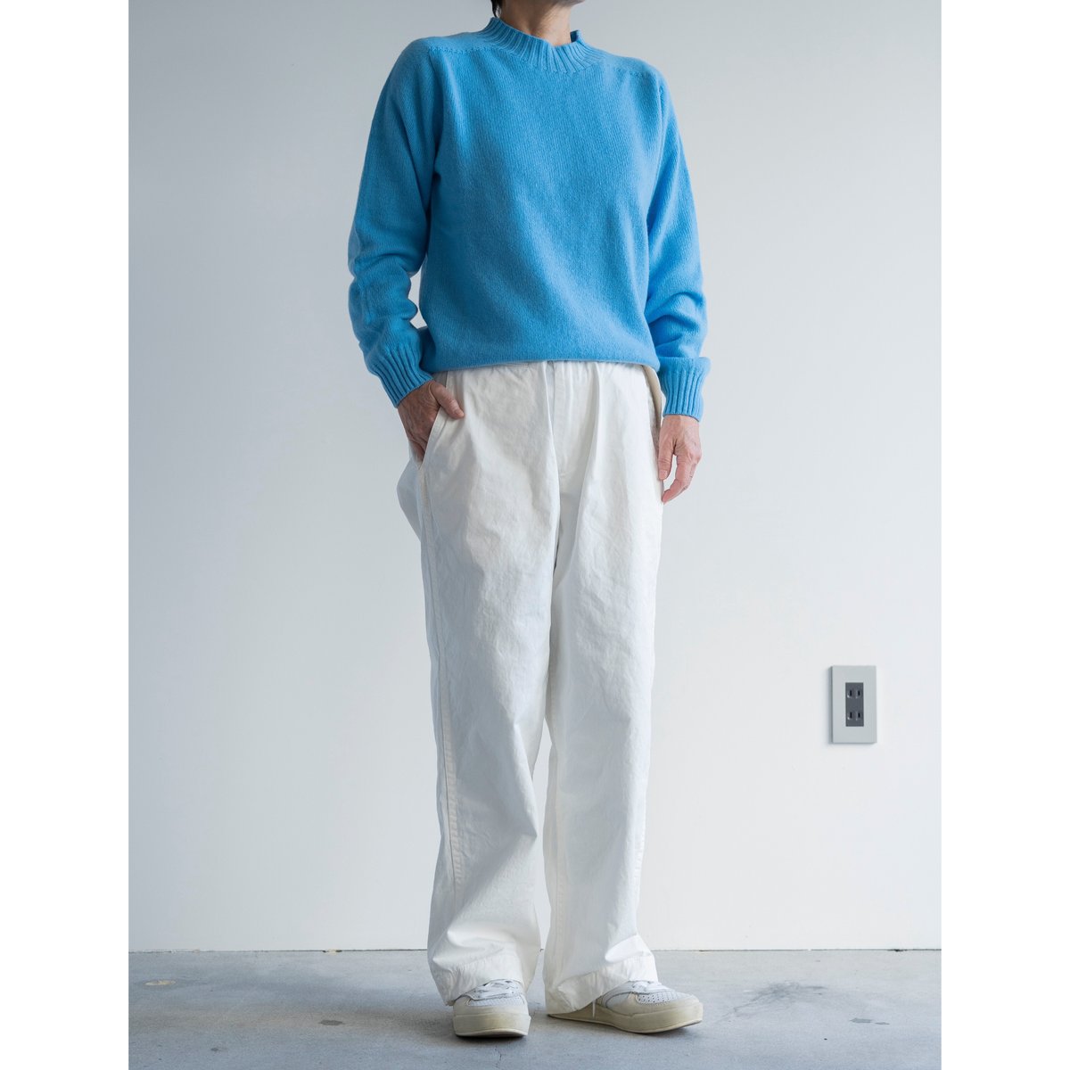 saro 購入　MASTER&Co. ペイントチノパンツ/ホワイト・S saro 購入 MASTER&Co. ペイントチノパンツ/ホワイト・S