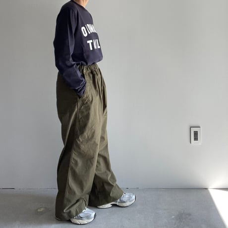 OMT RUBBER PRINT CREW L/S TEE/navy