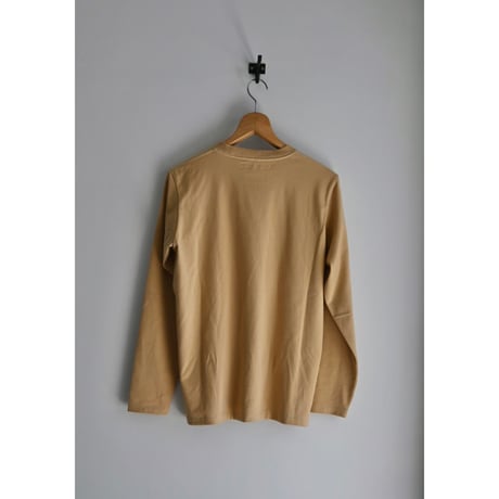 OMT RUBBER PRINT CREW L/S TEE/beige