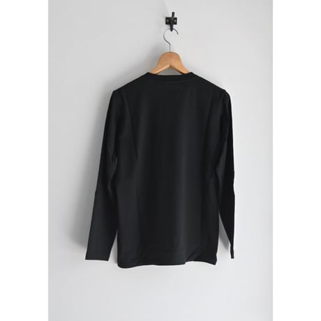 OMT RUBBER PRINT CREW L/S TEE/black