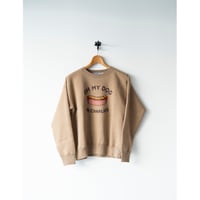 R&D.M.CO- OH MY DOG SWEAT SHIRT/camel
