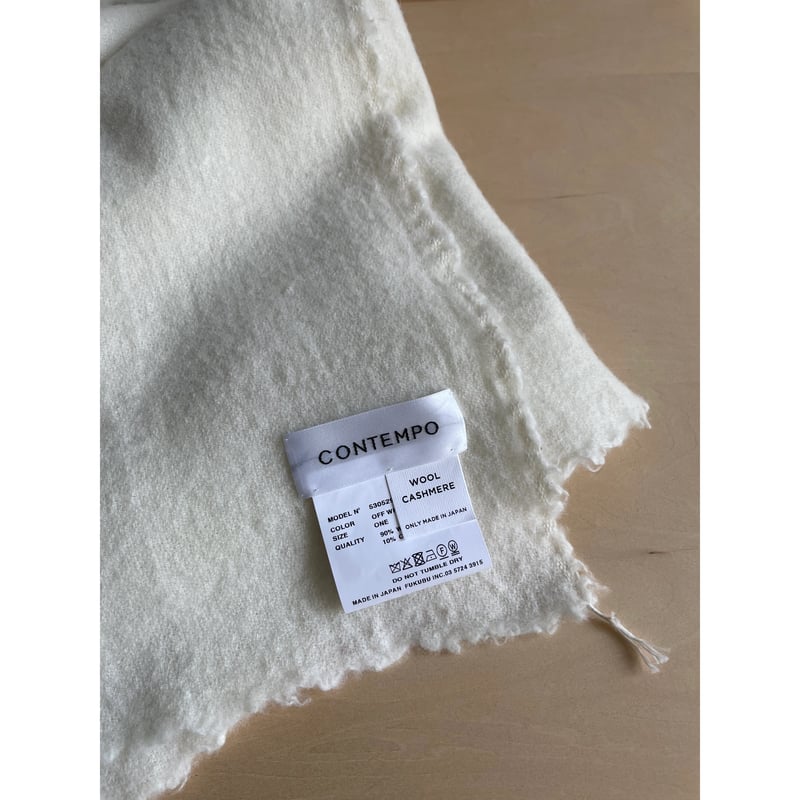 YAECA CONTEMPO ストール/off white | ANOUCK