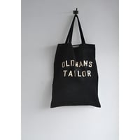 OMT PRINT VELVET TOTE BAG/black