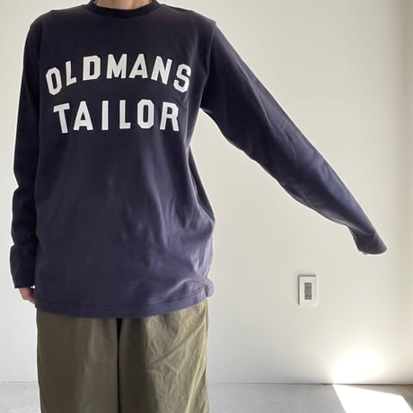 OMT RUBBER PRINT CREW L/S TEE/navy