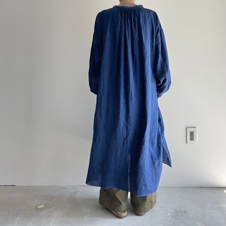 エシュペー INDIGO LINEN ONEPIECE