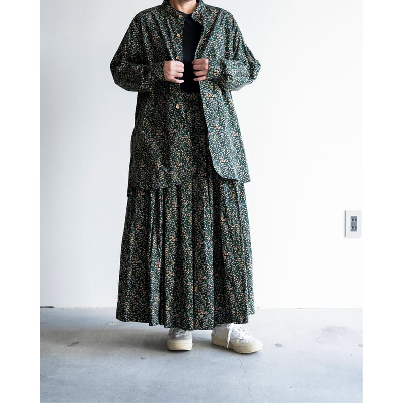 YAECA CANVAS DESIGN ギャザースカートMarguerite S YAECA CANVAS