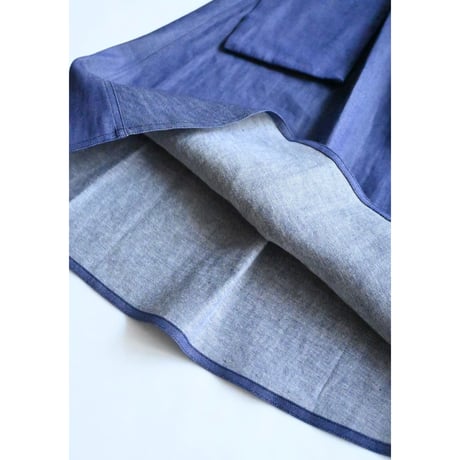 R&D.M.CO- COTTON DENIM POCKET SKIRT