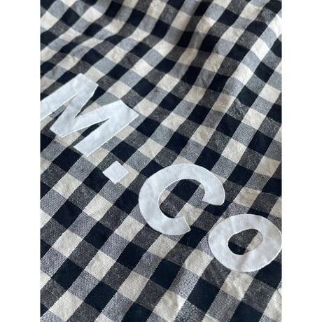 R&D.M.CO- GINGHAM CHECK DRAWATRING BAG(L)