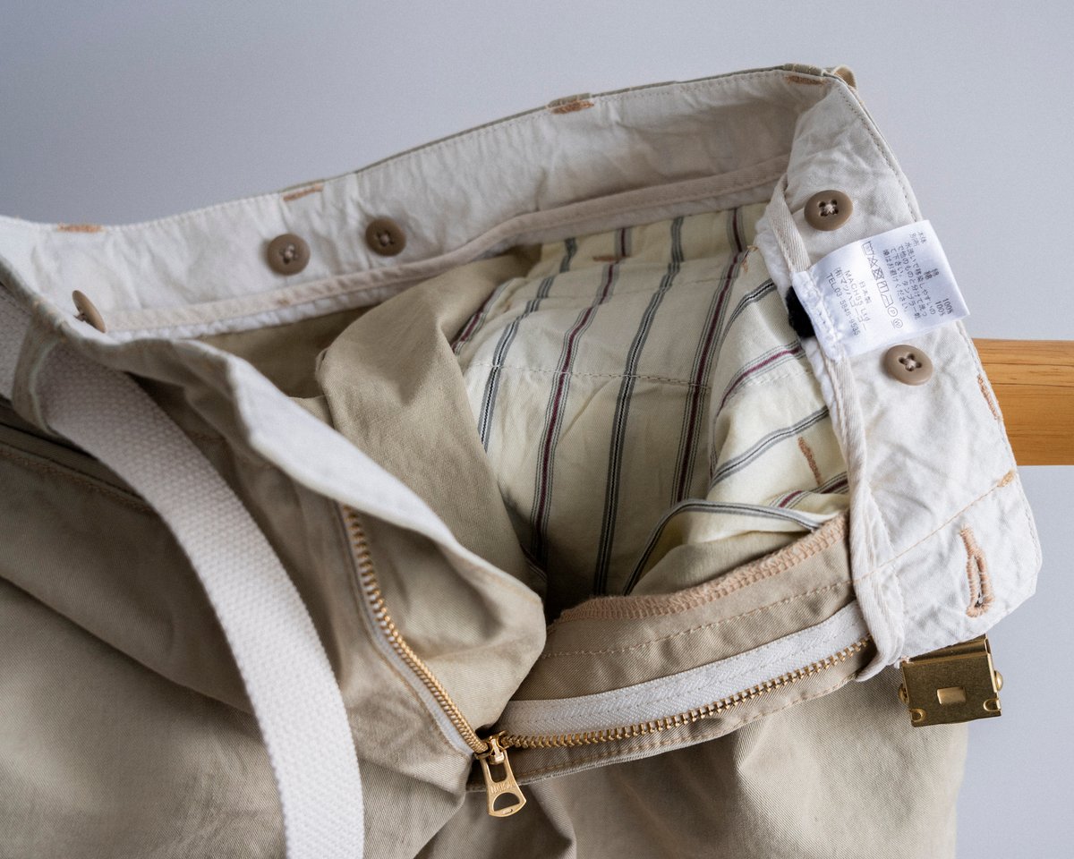 再入荷 MASTER&CO. ベルト付きチノパンツ/beige | ANOUCK
