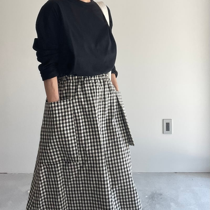R&D.M.CO- GINGHAM CHECK POCKET SKIRT | ANOUCK
