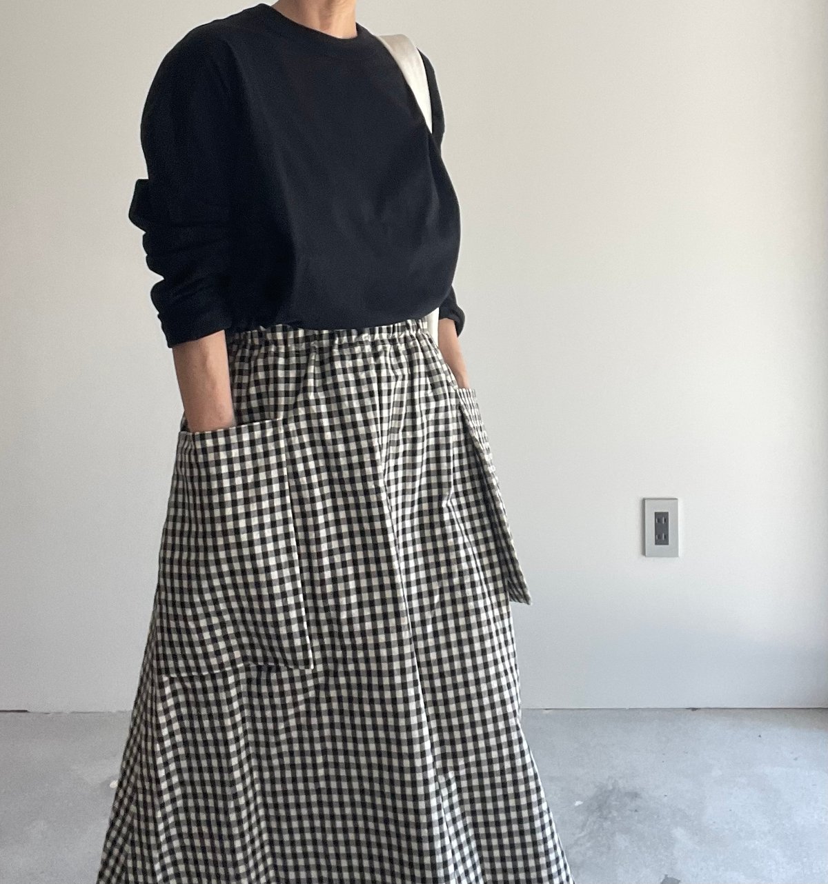 R&D.M.CO- GINGHAM CHECK POCKET SKIRT | ANOUCK