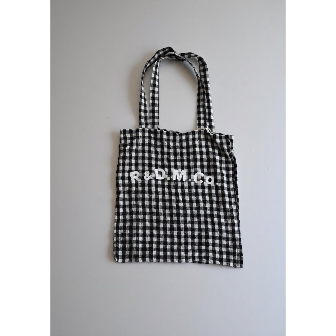 R&D.M.CO- LINEN GINGHAM CHECK TOTE BAG | ANOUCK