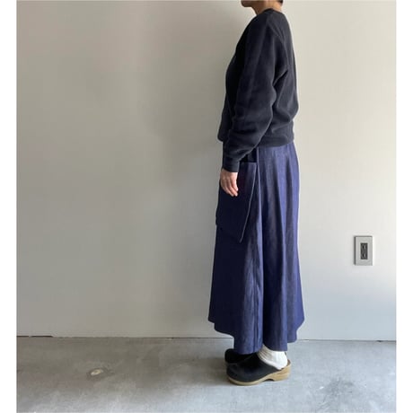 R&D.M.CO- COTTON DENIM POCKET SKIRT