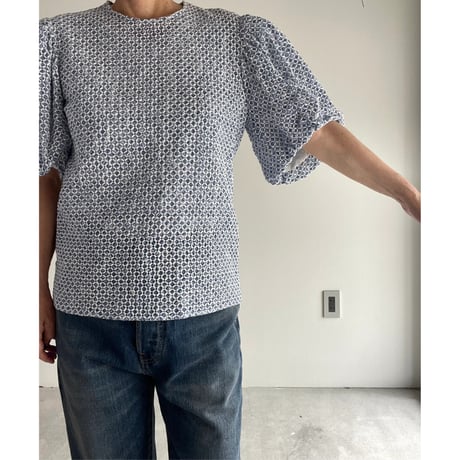 R&D.M.CO- TRELLIS C.S BALLOON SLEEVE BLOUSE
