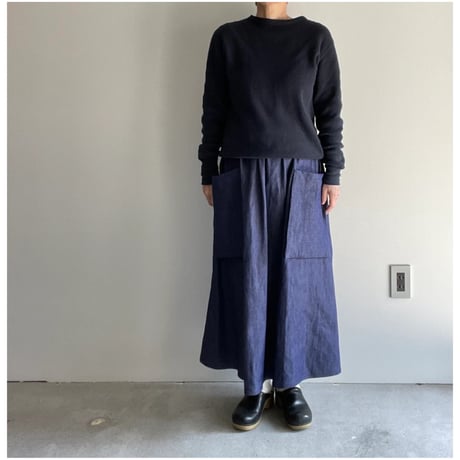 R&D.M.CO- COTTON DENIM POCKET SKIRT