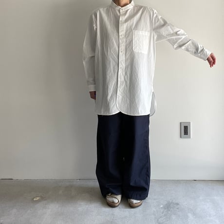 YAECA CANVAS DSIGN スタンドカラーシャツ