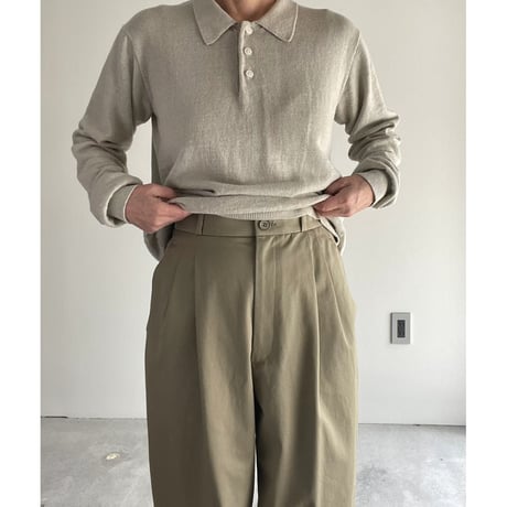 エシュペー ORGANIC COTTON CHINO CHLOTH SLACKS
