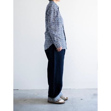 R&D.M.CO- OLD BLUE ROUND COLLAR SHIRT