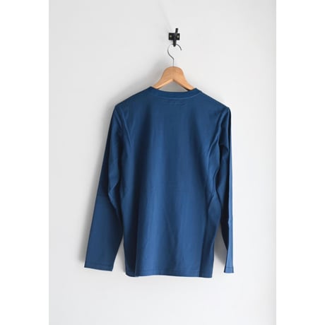 OMT RUBBER PRINT CREW L/S TEE/blue