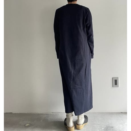 YAECA ムラ糸Tシャツロングスリーブワンピース