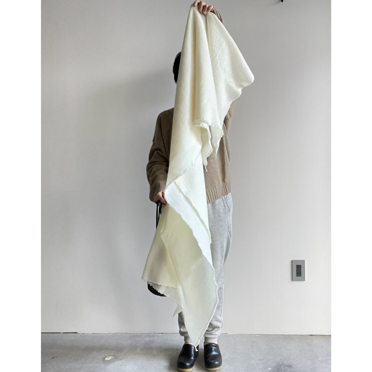 YAECA CONTEMPO ストール/off white | ANOUCK