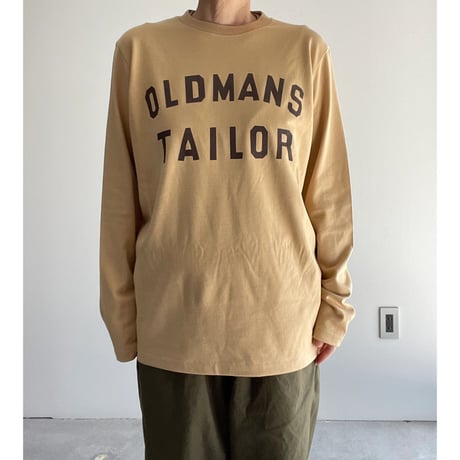 OMT RUBBER PRINT CREW L/S TEE/beige