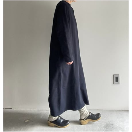 YAECA ムラ糸Tシャツロングスリーブワンピース