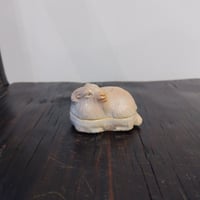 萩焼　ひつじ　香合
