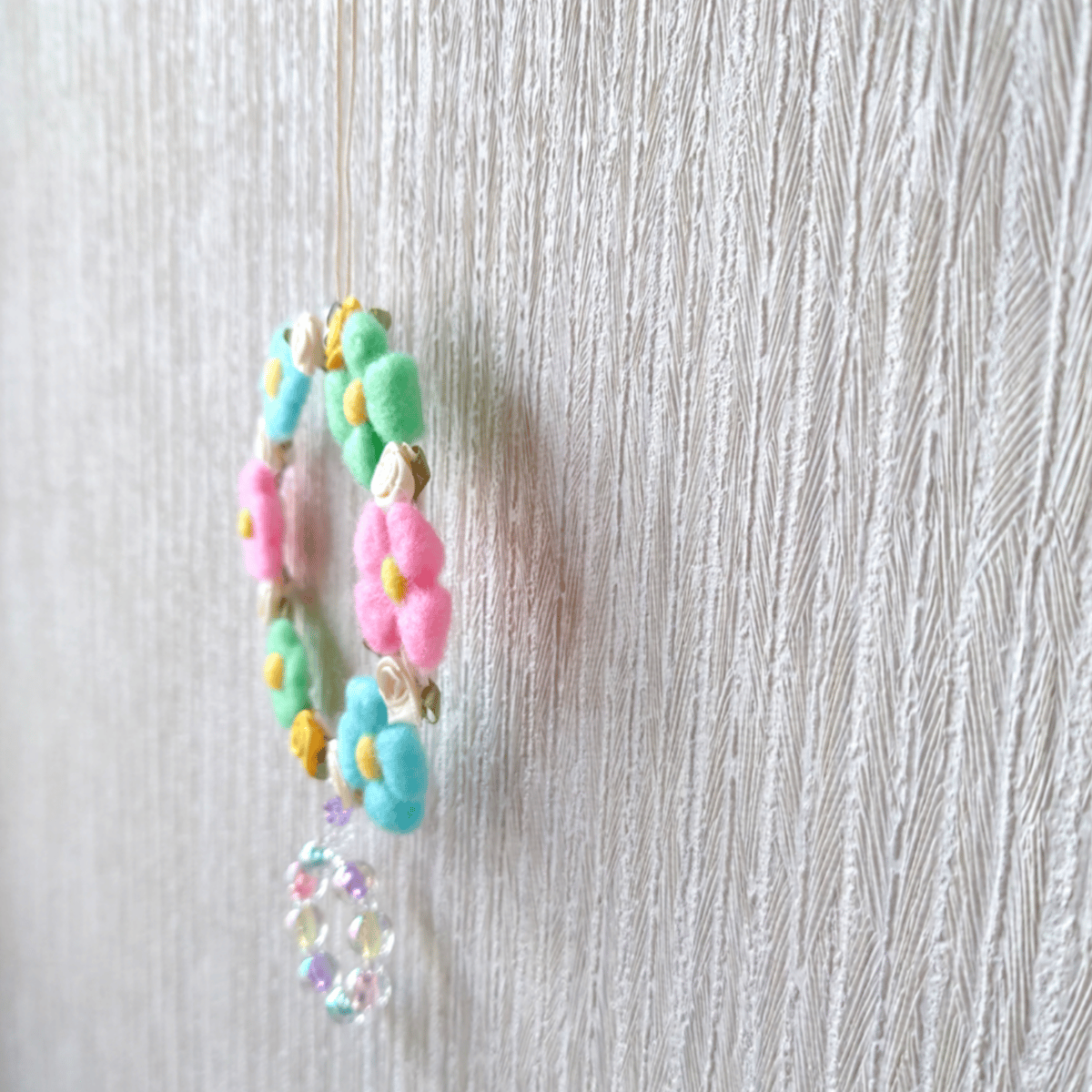 オーダーメイドリース　羊毛フェルト 小さなお正月リース＊フェルト | iichi 日々の暮らしを心地よく