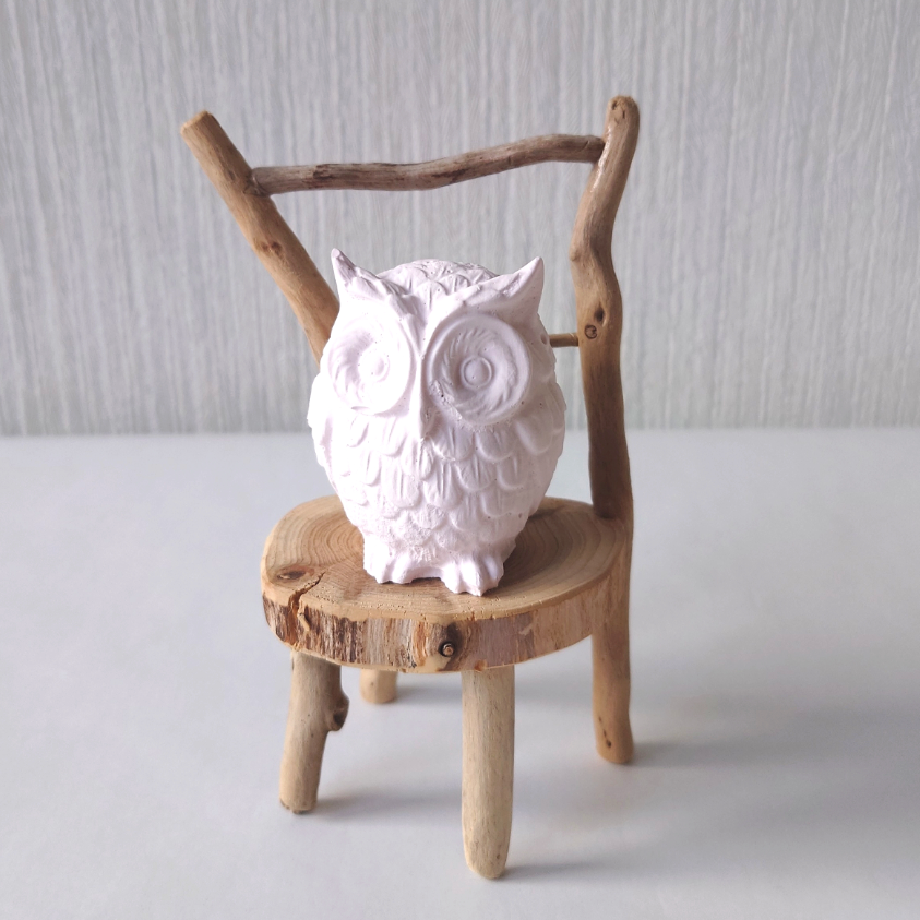 アロマストーン　フクロウ　アレンジメント 福来郎〜ふくろう/アロマストーン(ピンク) | aromacraftプチグレン