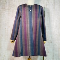 持ち込みオーダー＊結城紬反物から総裏付きハーフコートＬ～ＬＬ