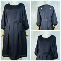 持ち込みオーダー＊絽の着物でふんわり袖総裏付きワンピースＭ～Ｌ