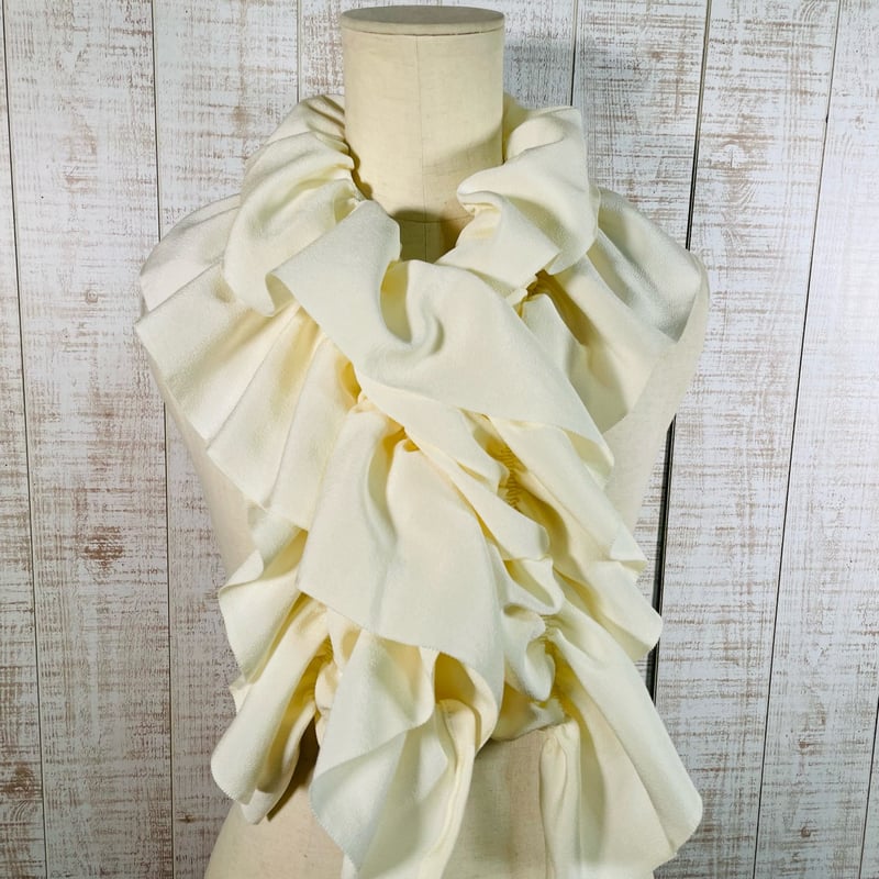 着物リメイク＊反物浜ちりめんふわふわ＆ひらひらギャザーストール