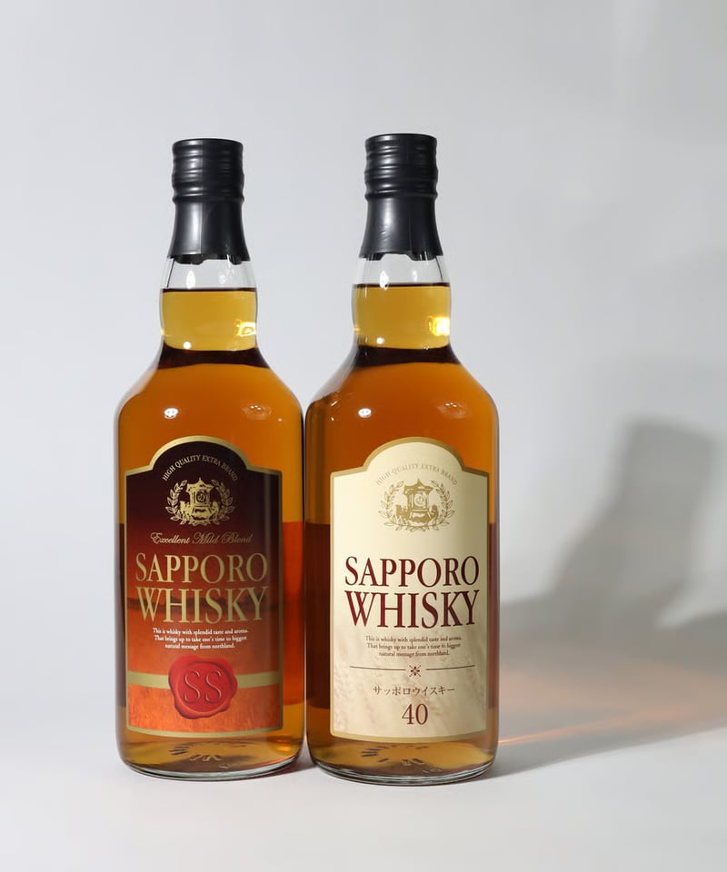 サッポロウイスキー 700ml 2本セット(SS43%、40 サッポロウイスキー 700ml 2本セット(SS43%、40