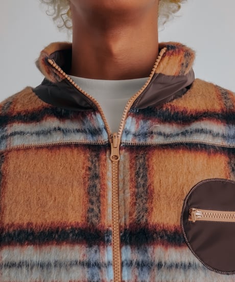 reversible boa jacket (Multi brown)