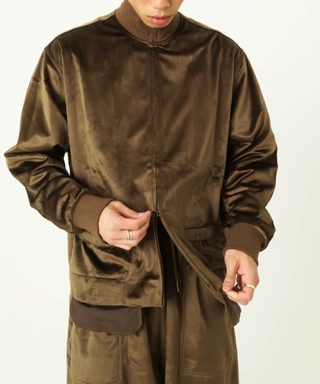 Velour Short Jacket (brown)