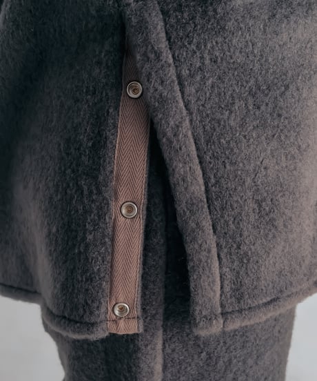 micro fleece shirt jacket (D.Gray)