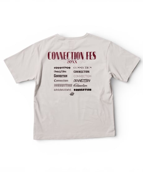 CONNECTION FES Print tee(white)