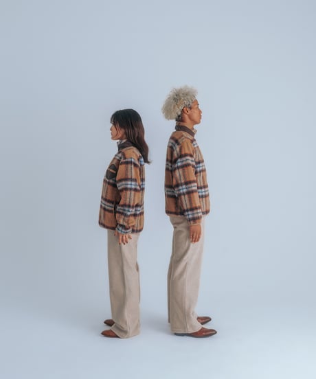 reversible boa jacket (Multi brown)