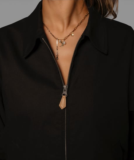 obscured beauty twill jacket (black)