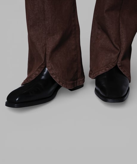 petal stretch  denim pants(brown)