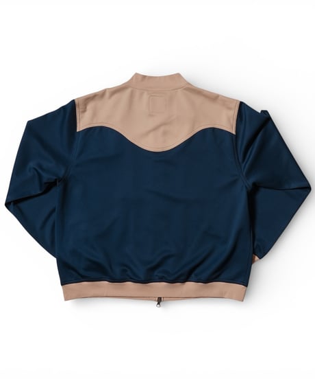 key logo western track jacket(teal blue)