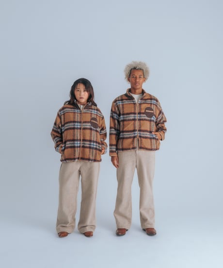 reversible boa jacket (Multi brown)